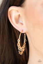 Load image into Gallery viewer, ​Paparazzi Happy Independence Day Gold Earrings. Subscribe &amp; Save. #P5HO-GDXX-228XX. Dainty
