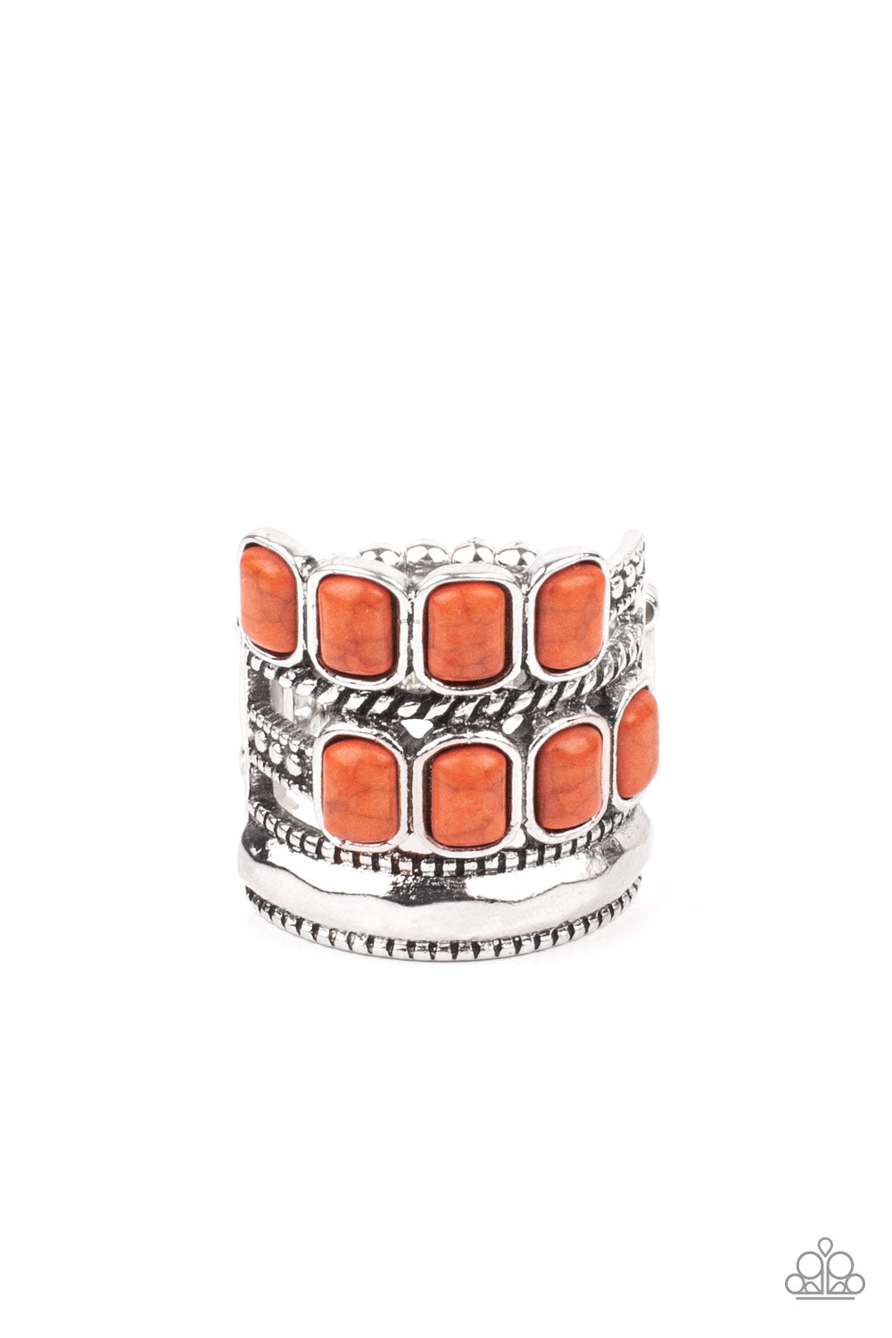 Paparazzi Ring ~ Mojave Monument - Orange