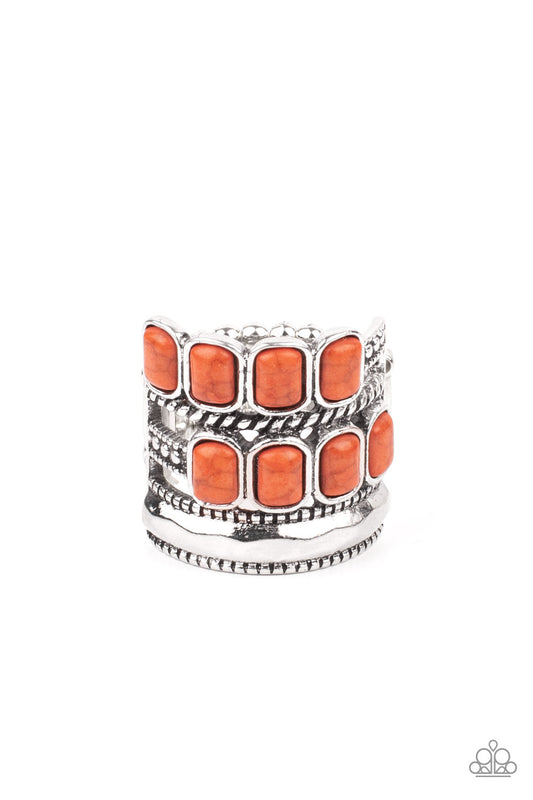 Paparazzi Ring ~ Mojave Monument - Orange