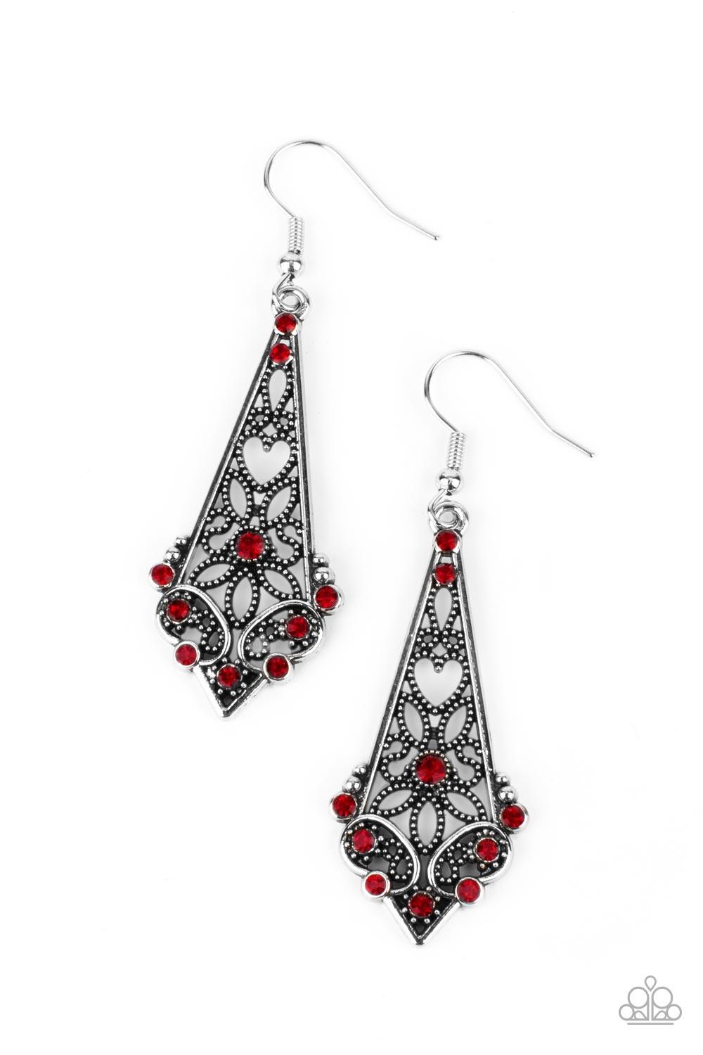 Casablanca Charisma - Red Earrings Paparazzi Accessories. Get Free Shipping. #P5RE-RDXX-159XX