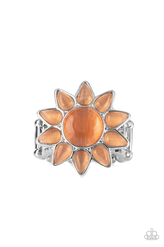 Paparazzi Blossoming Sunbeams Orange Ring. Cat's Eye Stone ring. Subscribe & Save. #P4ST-OGXX-004XX