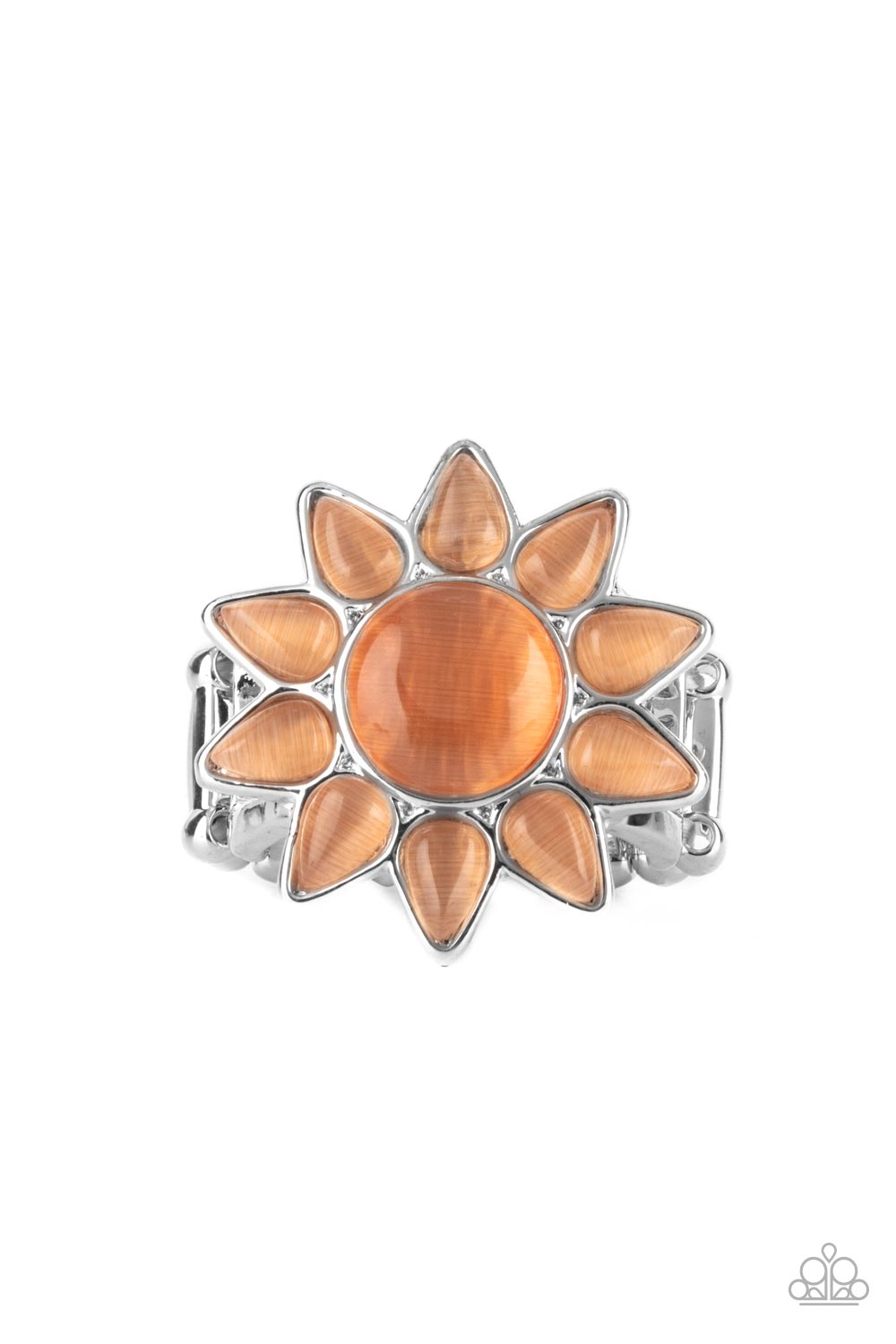 Paparazzi Blossoming Sunbeams Orange Ring. Cat's Eye Stone ring. Subscribe & Save. #P4ST-OGXX-004XX