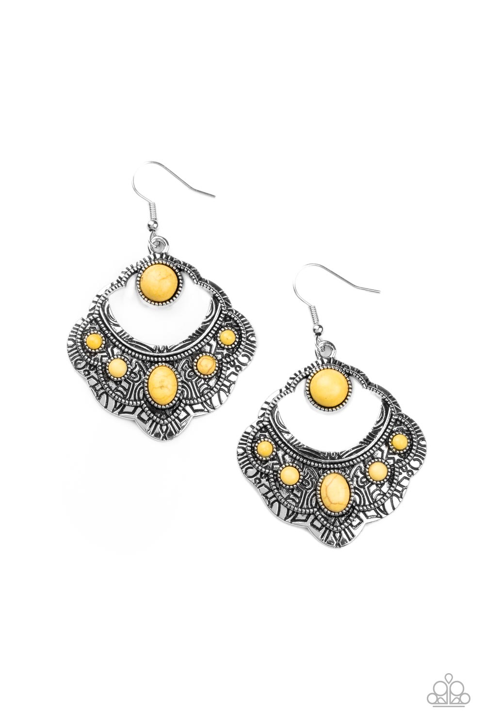 Paparazzi Saguaro Sunset Yellow Earrings. Subscribe & Save. #P5SE-YWXX-146XX