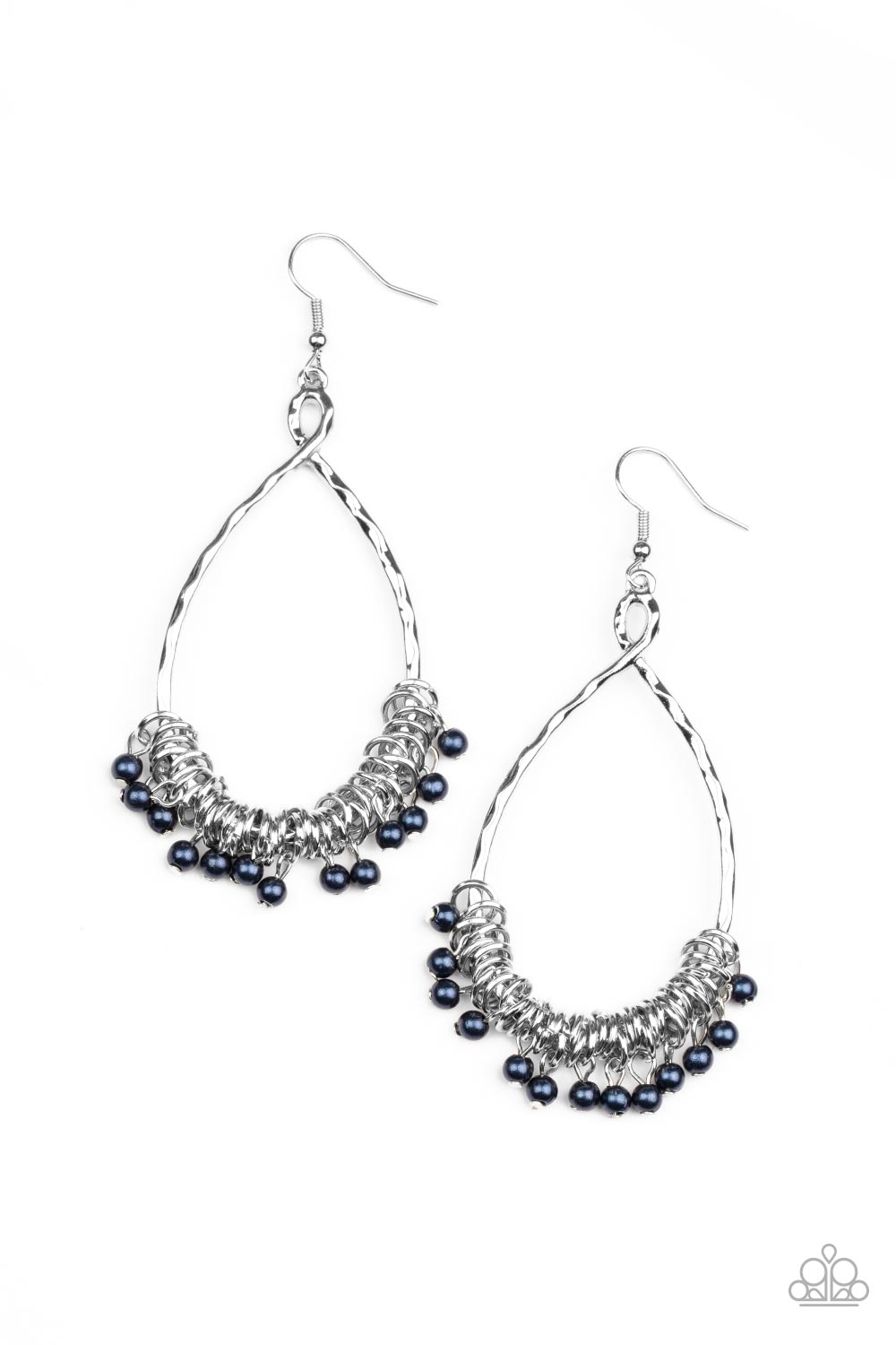 Wishing Well Wonder Blue Fishhook Earrings Paparazzi Accessories. #P5RE-BLXX-241XX. Free Shipping.