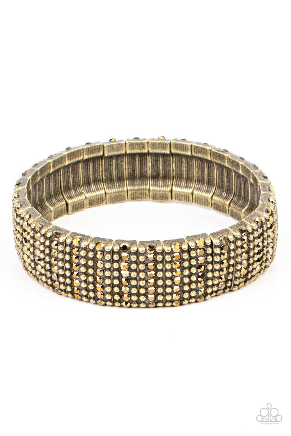 Paparazzi The GRIT Factor Brass Stretchy Bracelet #P9RE-BRXX-118XX. Free Shipping!