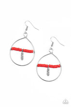 Load image into Gallery viewer, Paparazzi Free Bird Freedom Red Earrings. #P5SE-RDXX-165XX. Get Free Shipping. 
