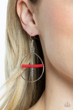 Load image into Gallery viewer, Free Bird Freedom - Red Earrings Paparazzi Accessories. #P5SE-RDXX-165XX. Subscribe &amp; Save. 
