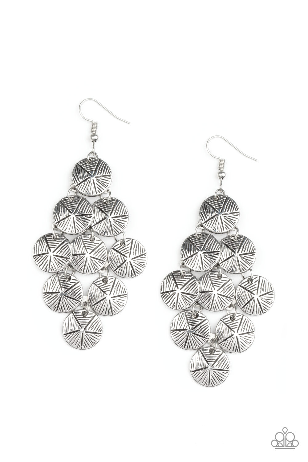 How CHIME Flies Silver Fringe Earrings Paparazzi Accessories. Free Shipping.