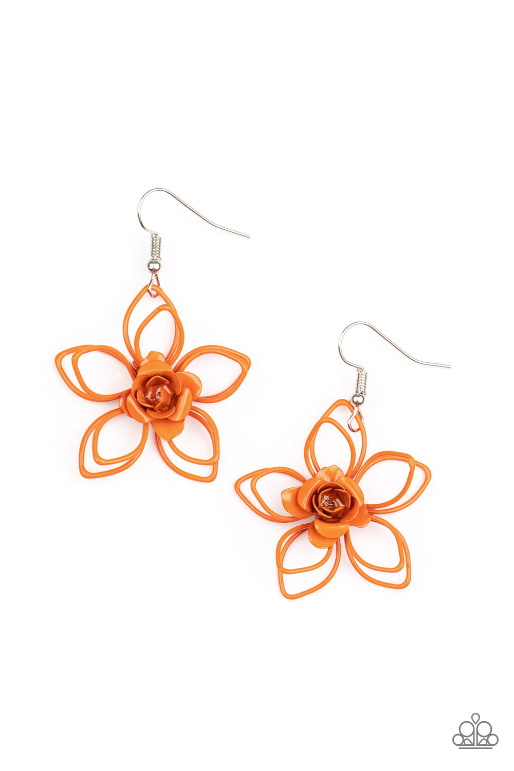 Paparazzi Botanical Bonanza Dainty Orange Statement Earrings. Subscribe & Save! #P5WH-OGXX-163XX.