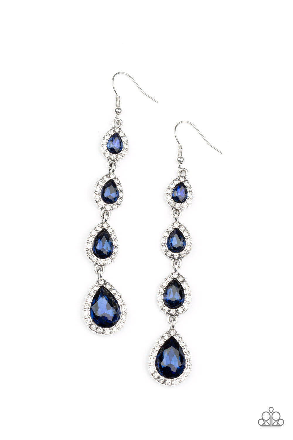 Paparazzi Confidently Classy - Blue $8 Earrings. Get Free Shipping. #P5RE-BLXX-245XX