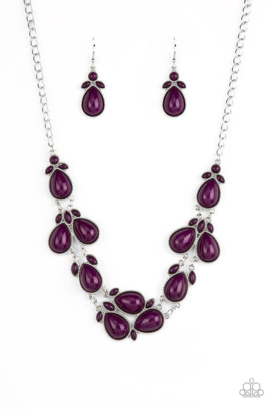 Botanical Banquet - Purple Necklace Paparazzi Accessories. Get Free Shipping! #P2ST-PRXX-129XX