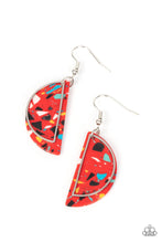 Load image into Gallery viewer, Paparazzi Flashdance Fashionista Red Earrings. Get Free Shipping. #P5SE-RDXX-172XX
