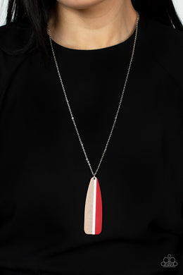 Grab a Paddle - Red Long Necklace Paparazzi Accessories. Subscribe & Save! #P2SE-RDXX-314XX