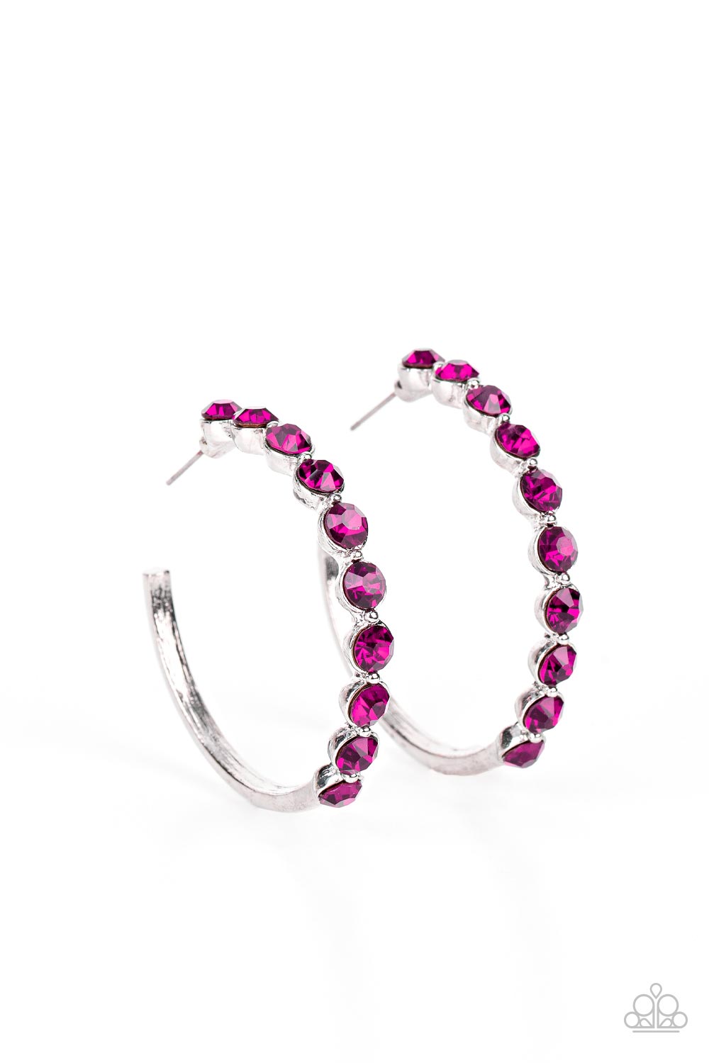 Paparazzi Photo Finish Pink Earrings for Women. $5 Jewelry. #P5HO-PKXX-035XX. Ships Free