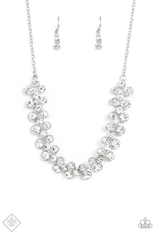Paparazzi Necklace ~ Won The Lottery - White Fashion Fix
