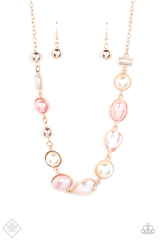 Nautical Nirvana Rose Gold Iridescent Necklace $5 jewelry. #P2RE-GDRS-418DV. Free Shipping!