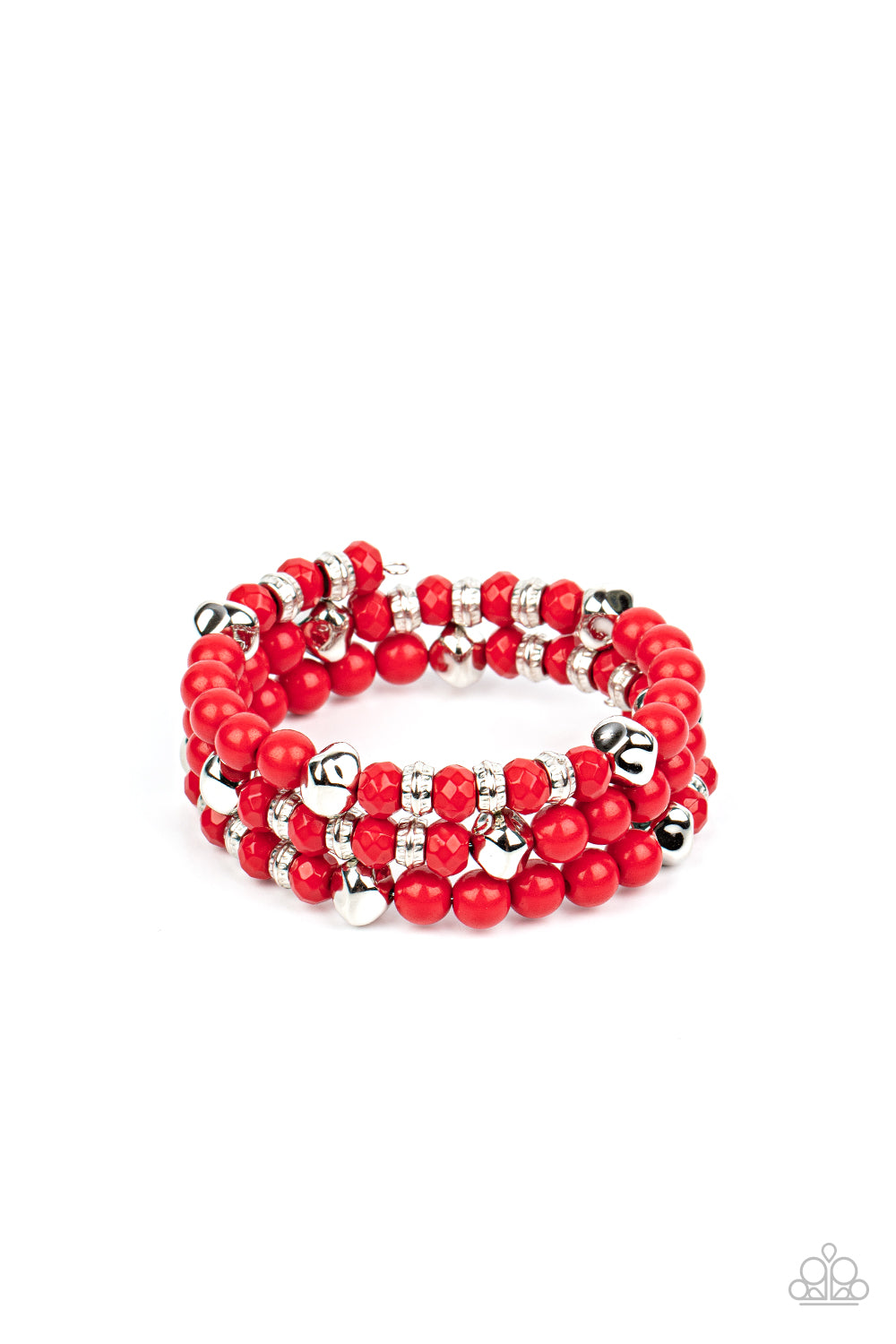 Vibrant Verve Red Coil Bracelet Paparazzi Accessories. Subscribe & Save. #P9BA-RDXX-029XX
