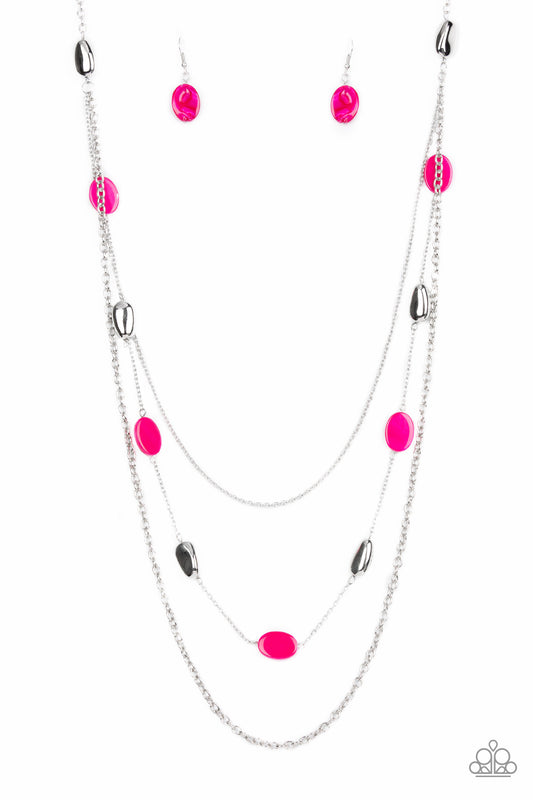 Barefoot and Beachbound Pink Long Necklace Paparazzi Accessories. Subscribe & Save. #P2WH-PKXX-441XX