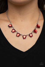 Load image into Gallery viewer, Experimental Edge - Red Necklace Paparazzi Accessories. Get Free Shipping. #P2ED-RDXX-062XX
