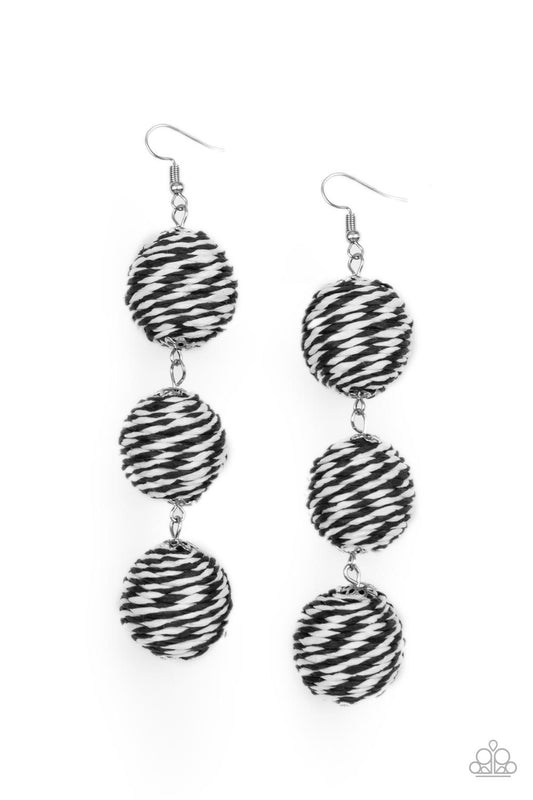 Paparazzi Laguna Lanterns - Black Earrings. Subscribe & Save! #P5ST-BKXX-064XX