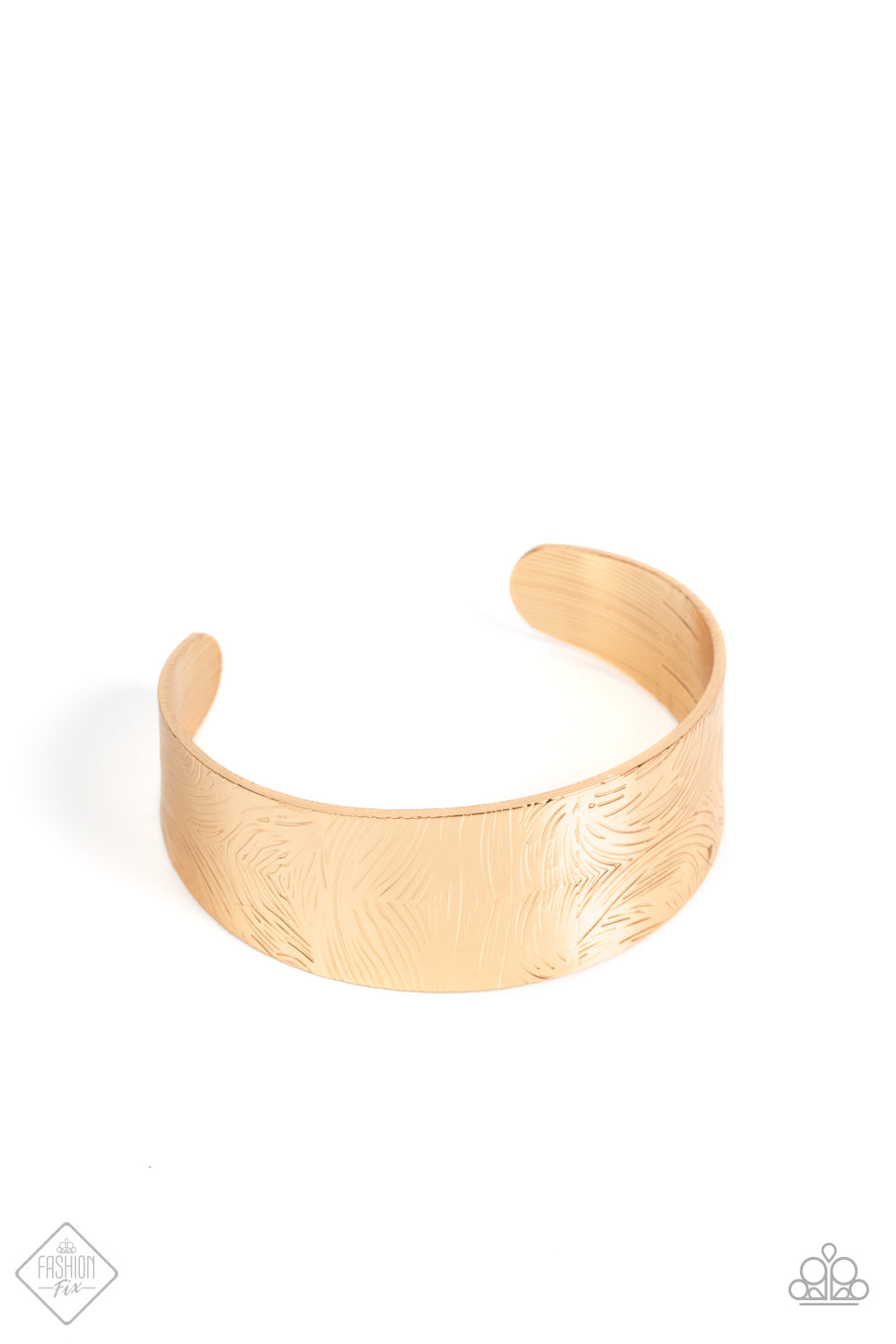 Paparazzi Bracelet ~ Coolly Curved - Gold Cuff Bracelet
