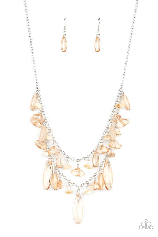 Paparazzi Candlelit Cabana - Brown Necklace. Get Free Shipping. #P2WH-BNXX-228XX
