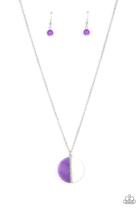 Paparazzi Elegantly Eclipsed - Purple Necklace. Get Free Shipping. #P2SE-PRXX-217XX