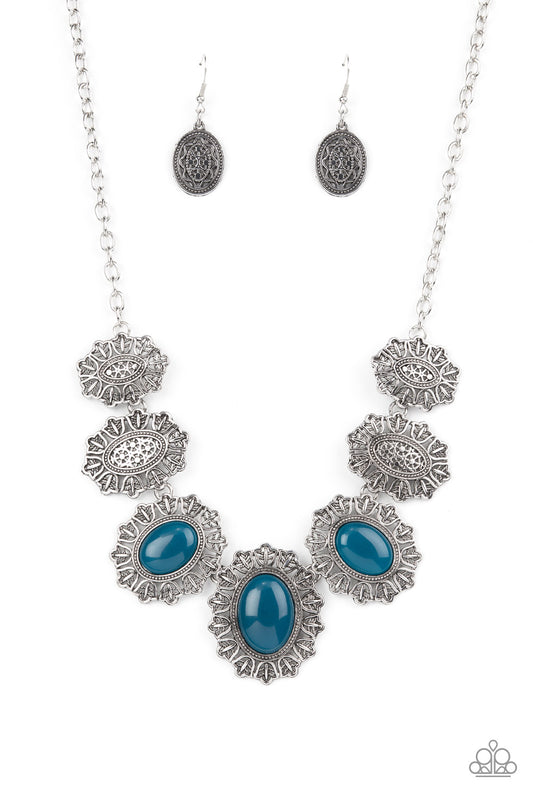 Paparazzi Forever and EVERGLADE Blue Necklace. Get Free Shipping. #P2ST-BLXX-162XX
