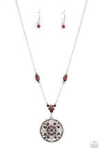 Load image into Gallery viewer, TIMELESS Traveler - Red Rhinestone Short Necklace Paparazzi Accessories
