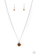 Load image into Gallery viewer, Paparazzi Gracefully Gemstone - Brown Necklace. #P2DA-BNXX-079XX. Get Free Shipping

