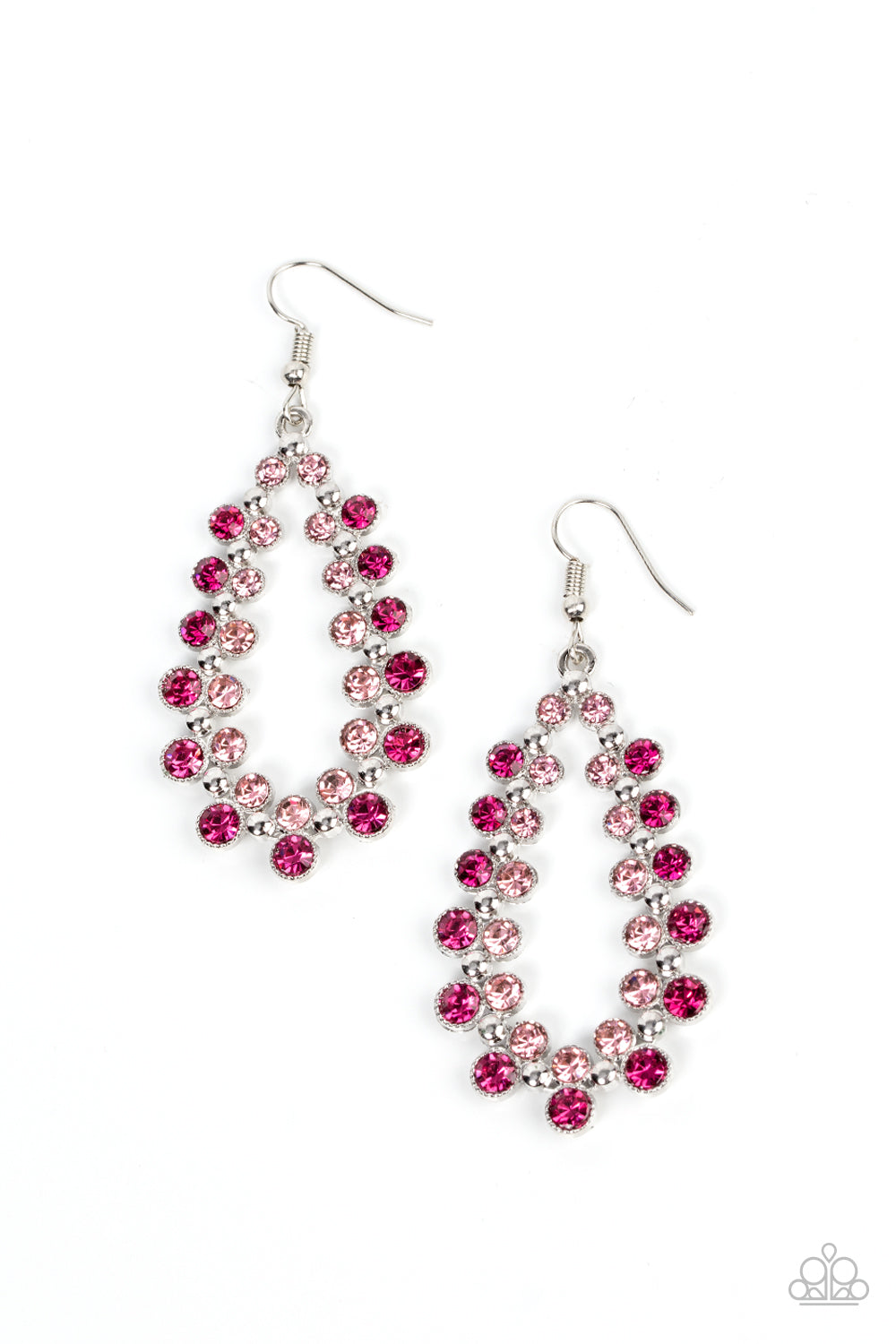 Its About to GLOW Down Pink Earring Paparazzi Accessories. Get Free Shipping. #P5RE-PKXX-241XX