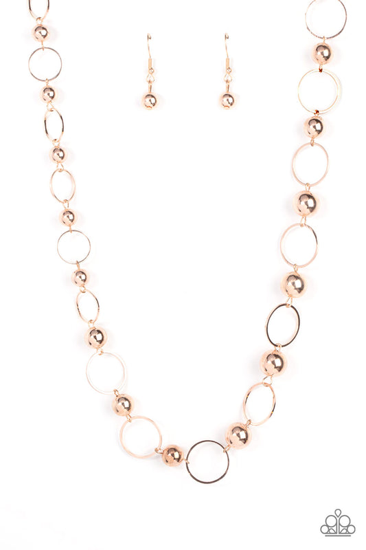 Metro Milestone Rose Gold Necklace Paparazzi Jewelry. Subscribe & Save.