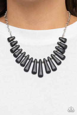Mojave Empress Black Stone Necklace Paparazzi $5 Jewelry. Get Free Shipping. 