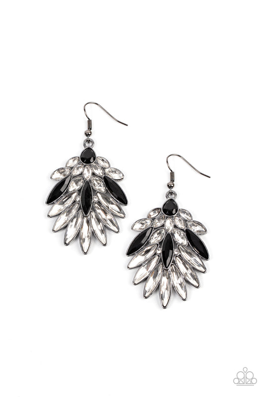 Paparazzi COSMIC-politan Black Earrings online at AainaasTreasureBox #P5ST-BKXX-065XX