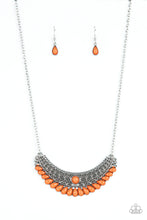 Load image into Gallery viewer, Abundantly Aztec Orange Necklace Paparazzi Accessories. Subscribe &amp; Save. #P2SE-OGXX-275XX.

