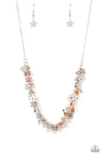 Load image into Gallery viewer, Paparazzi Fearlessly Floral Orange Necklace. Subscribe &amp; Save. #P2WH-OGXX-257XX

