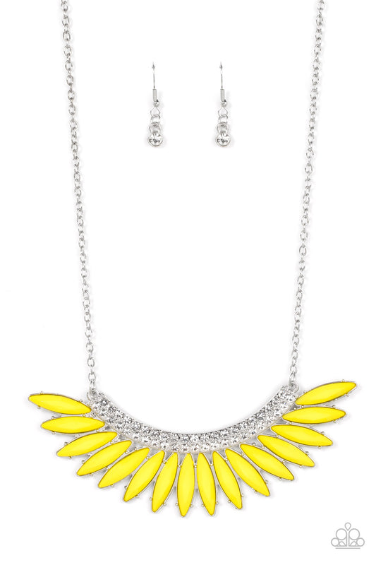 Paparazzi Flauntable Flamboyance Yellow Necklace. Get Free Shipping. #P2ED-YWXX-040XX