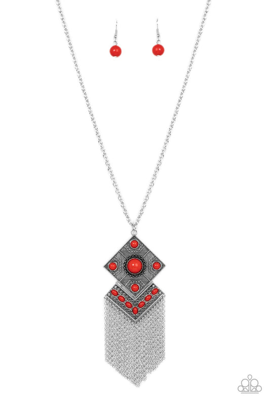 Kite Flight Red Necklace Paparazzi $8 Jewelry. Subscribe & Save. #P2TR-RDXX-091XX