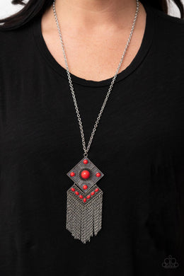 Paparazzi Necklace Kite Flight Red Long Necklace. Subscribe & Save. #P2TR-RDXX-091XX