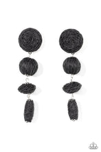 Load image into Gallery viewer, Paparazzi Twine Tango Black Earrings. #P5PO-BKXX-195XX. Subscribe &amp; Save.
