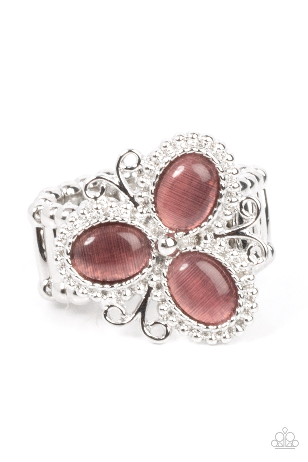 Paparazzi Bewitched Blossoms - Purple Moonstone Floral Ring. Subscribe & Save. #P4WH-PRXX-190XX