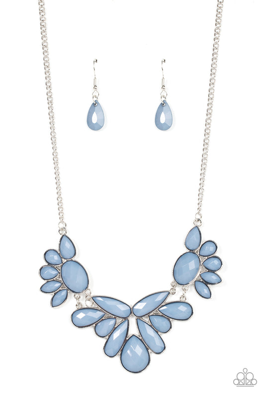 A Passing FAN-cy Blue Short Necklace Paparazzi Accessories. Get Free Shipping. #P2ST-BLXX-190XX