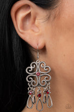 Load image into Gallery viewer, Paparazzi Majestic Makeover - Red Earrings. Get Free Shipping. #P5RE-RDXX-172XX
