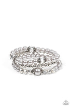 Load image into Gallery viewer, Positively Polished Silver Pearl Stretchy Bracelets Paparazzi Accessories. Subscribe &amp; Save
