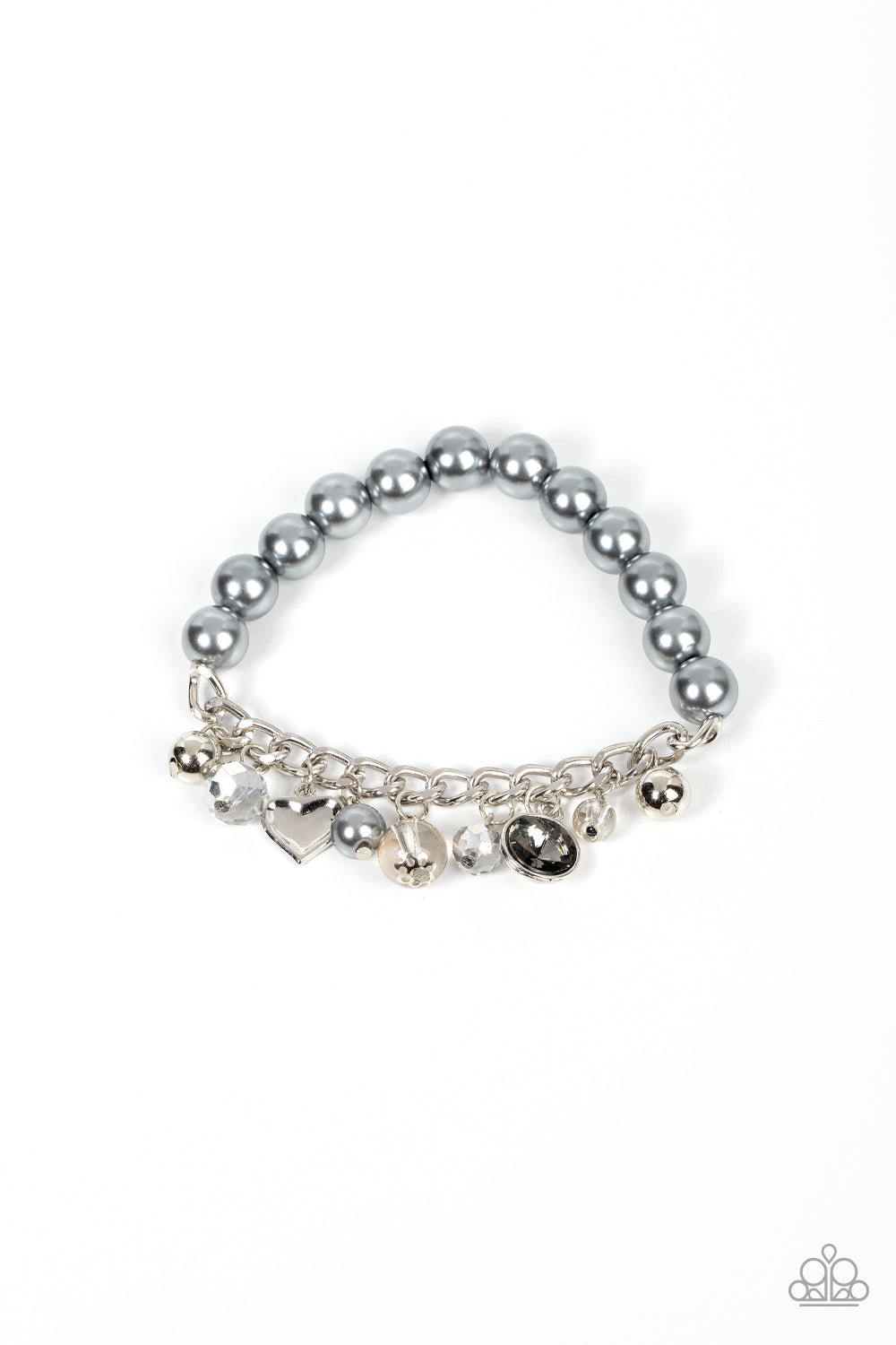 Adorningly Admirable Silver Charm Bracelet Paparazzi Accessories. Free Shipping. #P9RE-SVXX-306XX