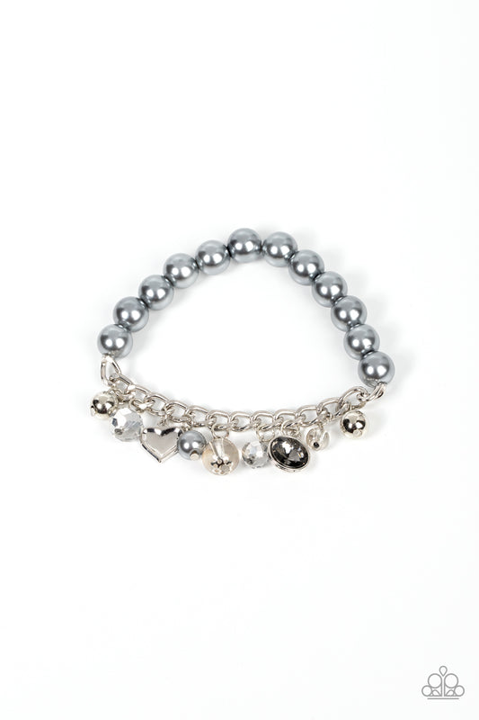 Adorningly Admirable Silver Charm Bracelet Paparazzi Accessories. Free Shipping. #P9RE-SVXX-306XX