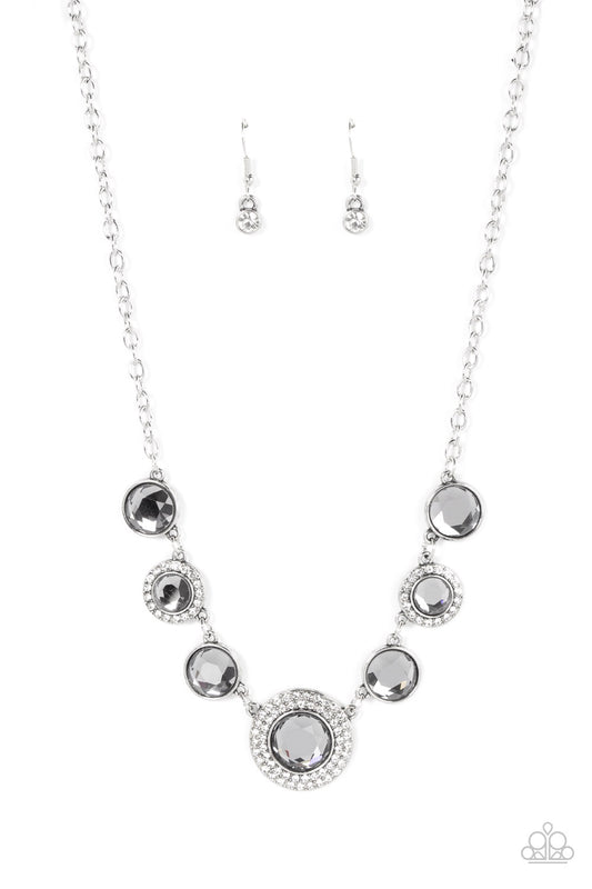 Paparazzi Extravagant Extravaganza Silver Necklace. Get Free Shipping. #P2RE-SVXX-407XX
