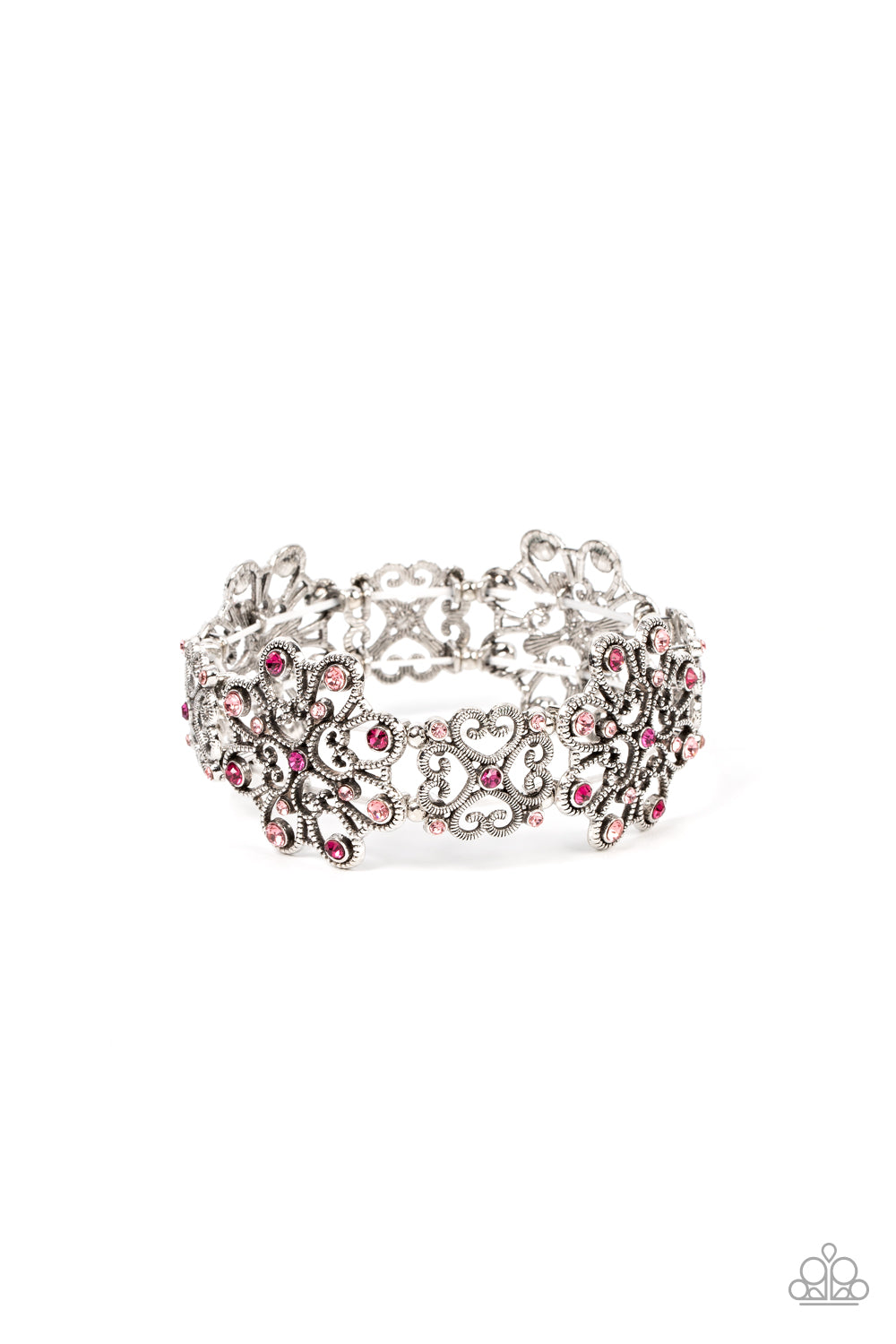 Regal Recognition - Pink Bracelets Paparazzi Accessories. Subscribe & Save! #P9RE-PKXX-276XX.