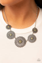 Load image into Gallery viewer, Paparazzi Marigold Meadows Yellow Necklace. #P2RE-YWXX-093XX. Subscribe &amp; Save! 
