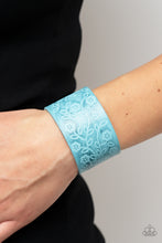 Load image into Gallery viewer, Paparazzi Rosy Wrap Up Blue Bracelet. Get Free Shipping. #P9UR-BLXX-204XX
